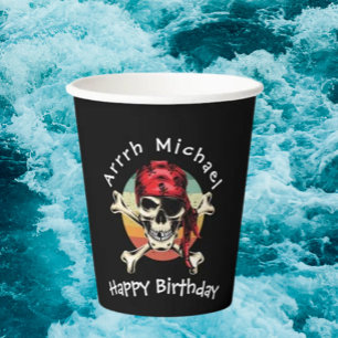 Pirate Birthday  Paper Cups
