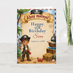 Pirate Birthday Party Card