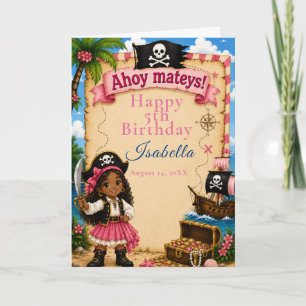 Pirate Birthday Party Card