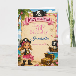 Pirate Birthday Party Card