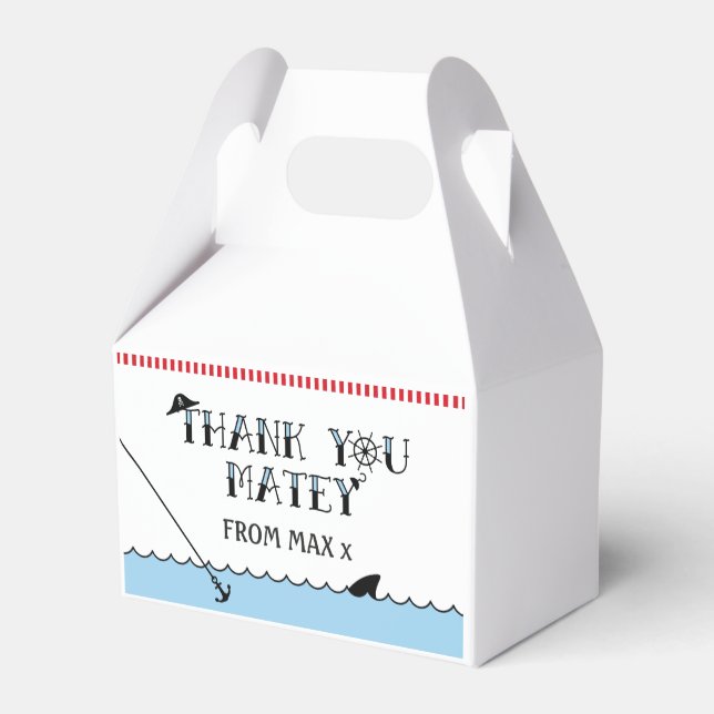 Pirate Birthday Party Favour Box (Back Side)