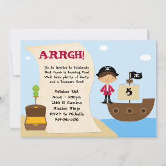 Pirate Birthday Party Invitation