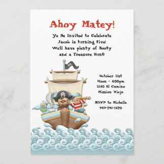 Pirate Birthday Party Invitation