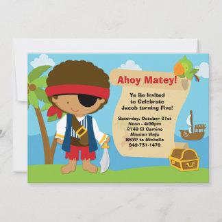 Pirate Birthday Party Invitation