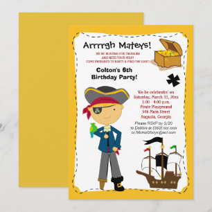 Pirate Birthday Party Invitation