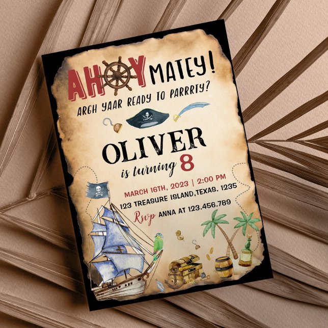 Pirate Birthday Party Invitation (Creator Uploaded)