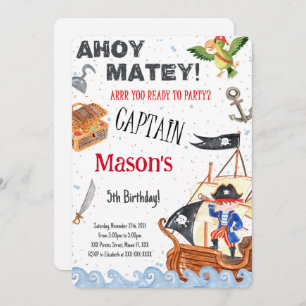 Pirate Birthday Party Invitation