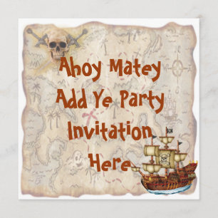 Pirate Birthday Party Invitation