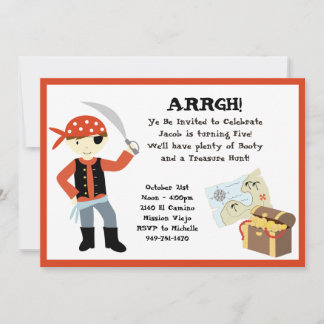 Pirate Birthday Party Invitation