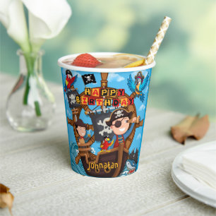 Pirate Birthday Party Paper Cups