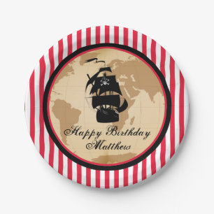 Pirate Birthday Party Plates
