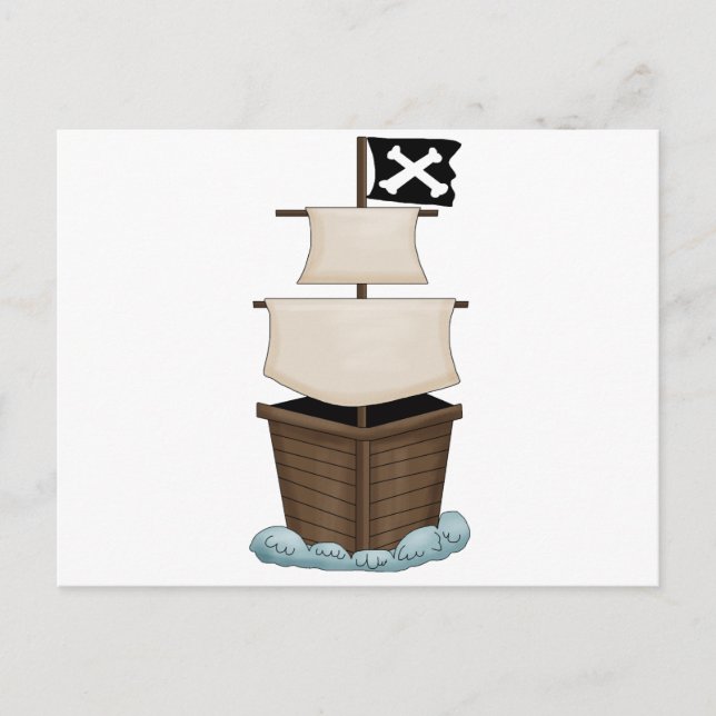 Pirate Birthday Party Postcard (Front)