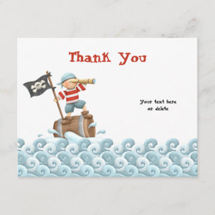 Pirate Birthday Party Thank You Card