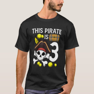 Pirate Birthday Pirate Is 3 Themed 3rd Birthday Pa T-Shirt