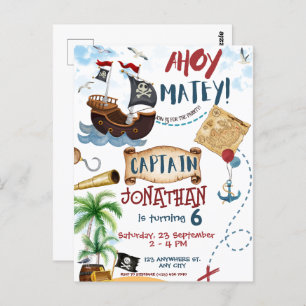 Pirate Birthday Postcard