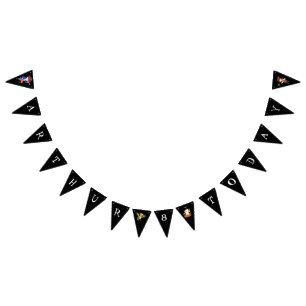 Pirate birthday themed party treasure parrot bunting 