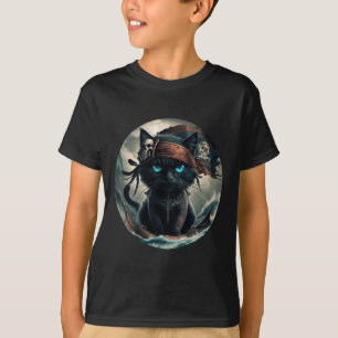 Pirate Black Cat  T-Shirt