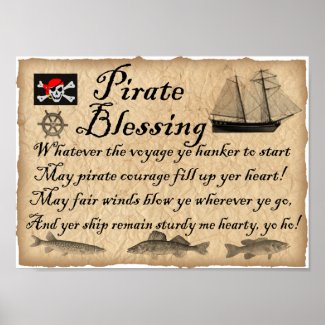 Pirate Blessing Kids Pirates Poster