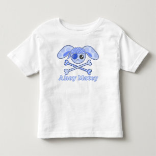 Pirate Blue Kawaii Bunny Toddler T-Shirt