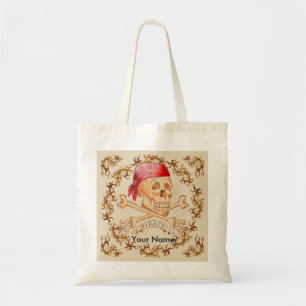 Pirate Bones custom name Tote Bag