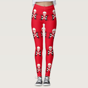 Pirate Bones Skull Leggings