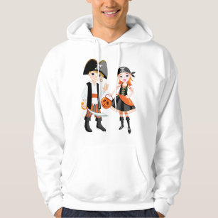 Pirate Boy And Girl Mens Hoodie