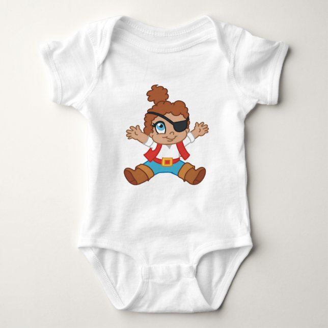 Pirate Boy Baby Bodysuit (Front)