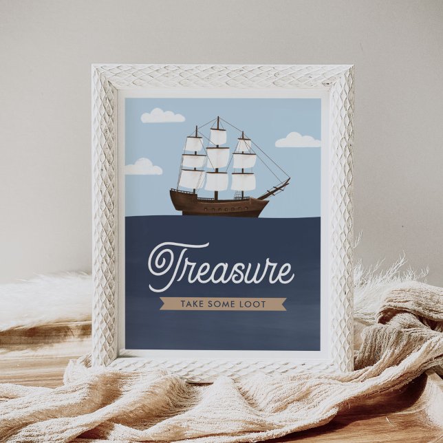 Pirate Boy Birthday Favours Sign (Creator Uploaded)