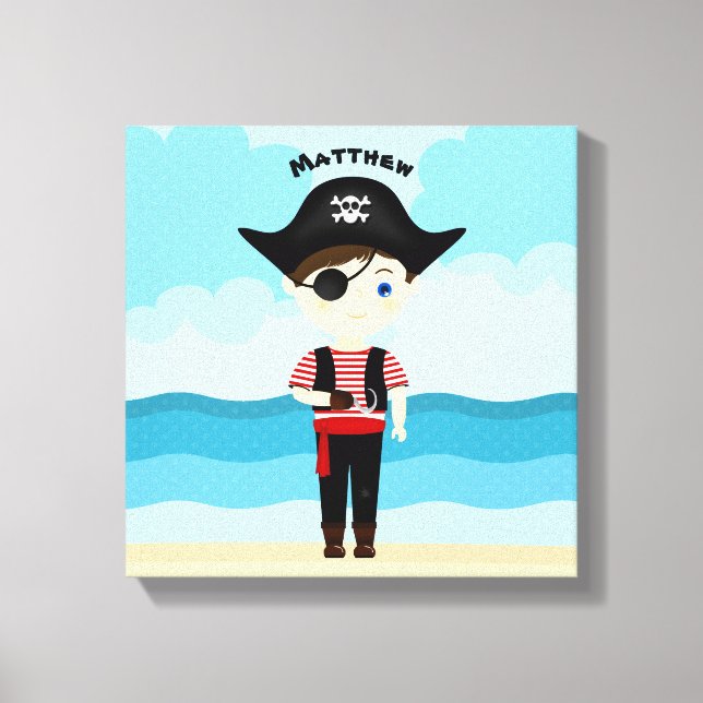 Pirate Boy Canvas Print (Front)