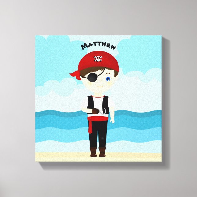 Pirate Boy Canvas Print (Front)