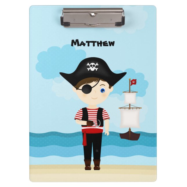 Pirate Boy Clipboard (Front)