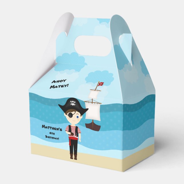 Pirate Boy Favour Box (Front Side)