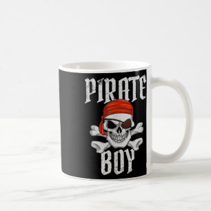 Pirate Boy Halloween Skull & Crossbones Pirate Coffee Mug