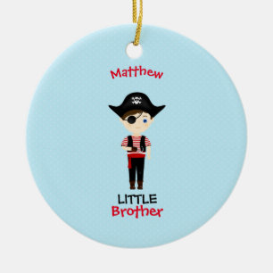 Pirate Boy Little Brother Ceramic Tree Decoration