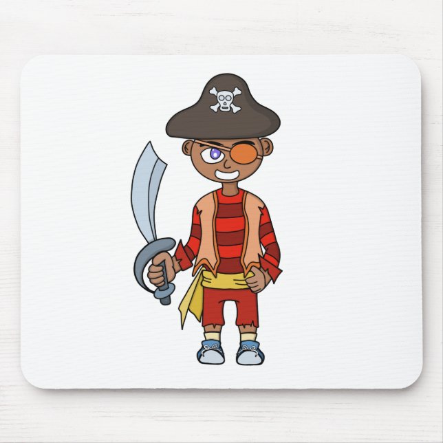 Pirate Boy Mouse Mat (Front)