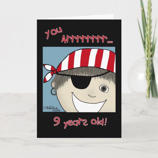 Pirate Boy nine year old Card (Front)