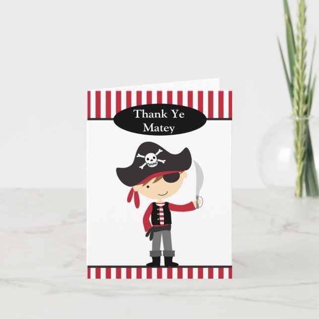 Pirate Boy Note Cards (Front)