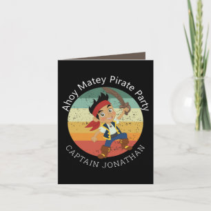 Pirate Boy Party Card