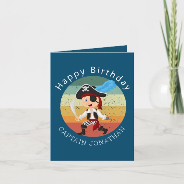 Pirate Boy Party Card (Front)