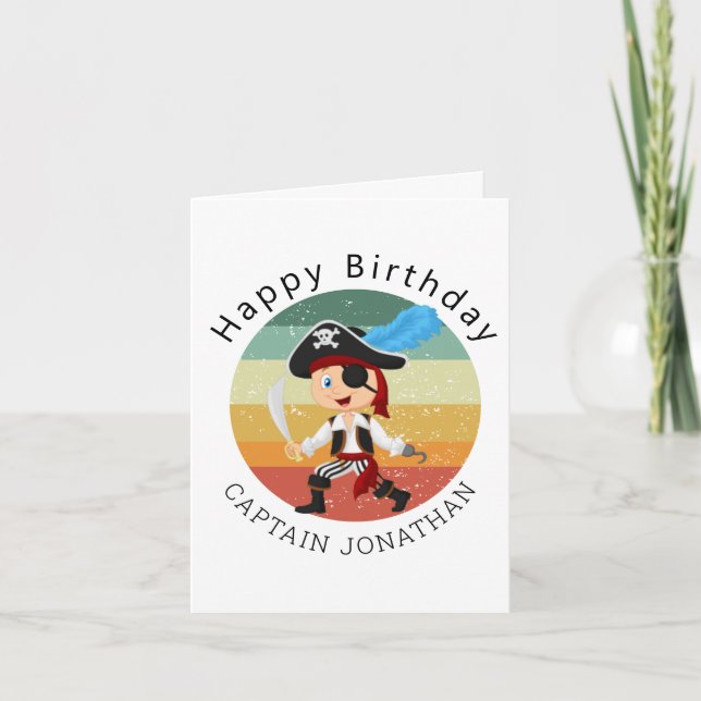 Pirate Boy Party Card (Front)