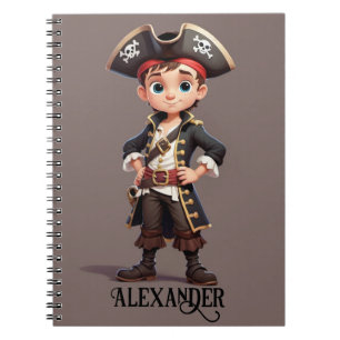 Pirate Boy Personalise Notebook
