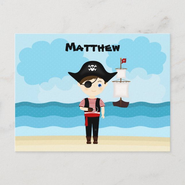 Pirate Boy Postcard (Front)