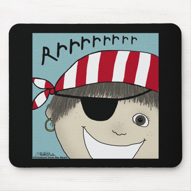 Pirate Boy Rrrrrr Mouse Mat (Front)