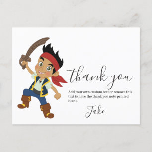 Pirate Boy Thank you Postcard