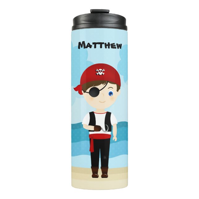 Pirate Boy Thermal Tumbler (Front)