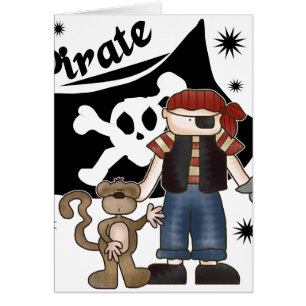 Pirate Boy with Monkey