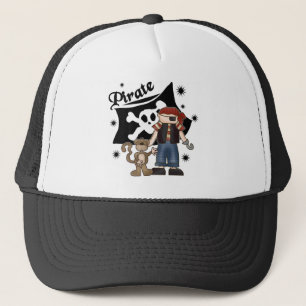 Pirate Boy with Monkey Trucker Hat