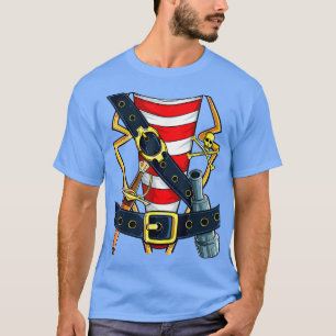 Pirate Buccaneer Costume T shirt Funny Halloween N