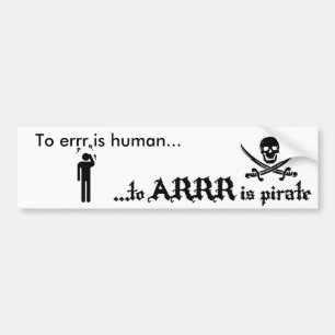 Pirate Bumper Sticker