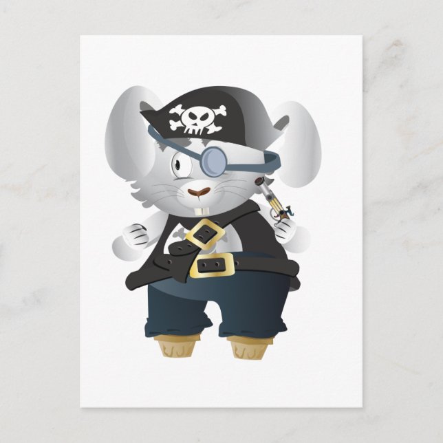 Pirate Bunny Postcard (Front)